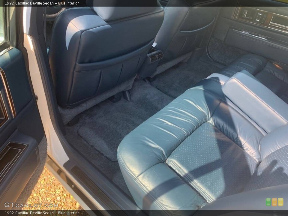 Blue Interior Rear Seat for the 1992 Cadillac DeVille Sedan #146630260