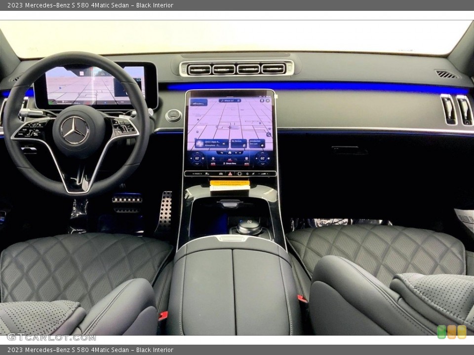 Black Interior Dashboard for the 2023 Mercedes-Benz S 580 4Matic Sedan #146630266