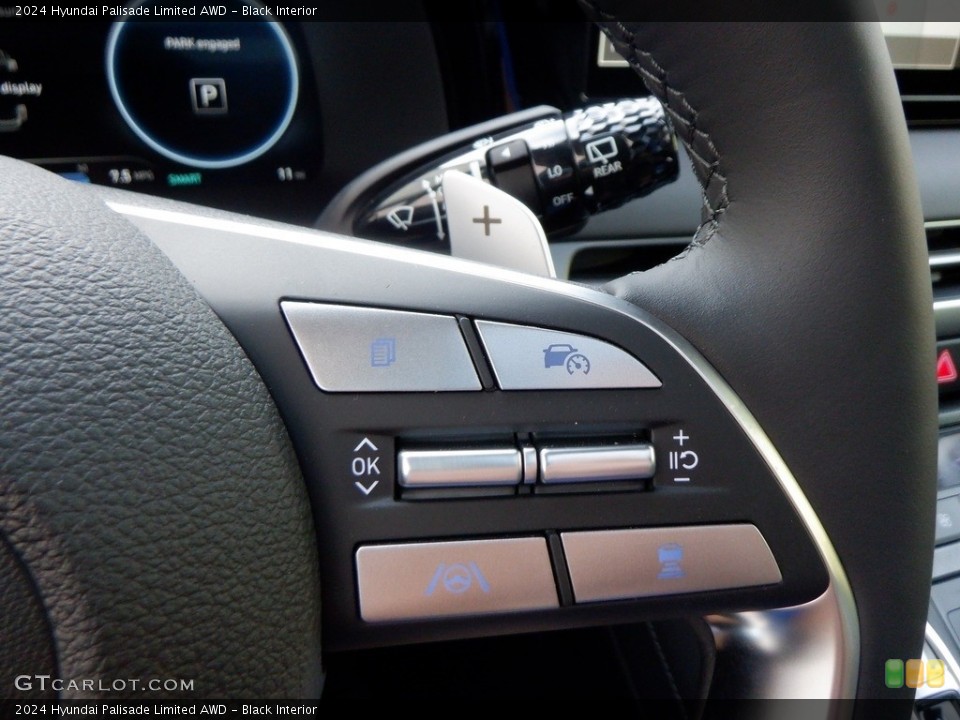 Black Interior Steering Wheel for the 2024 Hyundai Palisade Limited AWD #146630269