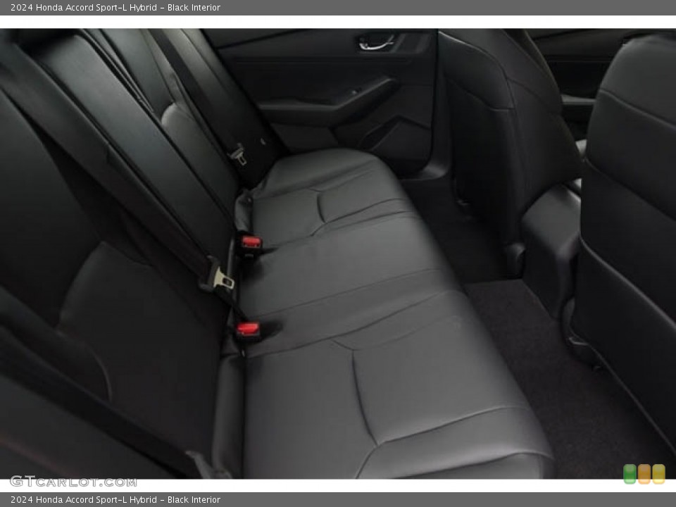 Black Interior Rear Seat for the 2024 Honda Accord Sport-L Hybrid #146630566