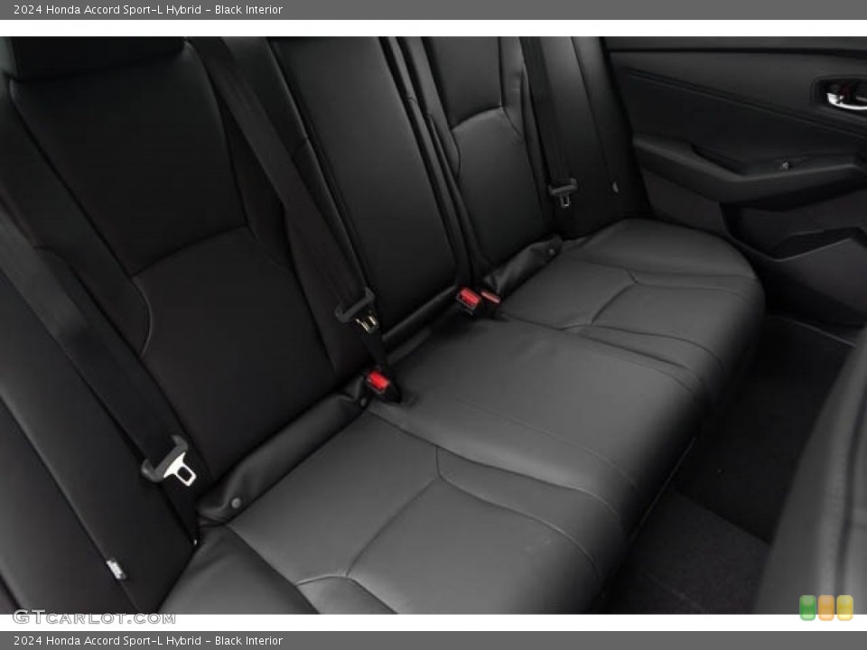 Black Interior Rear Seat for the 2024 Honda Accord Sport-L Hybrid #146630587