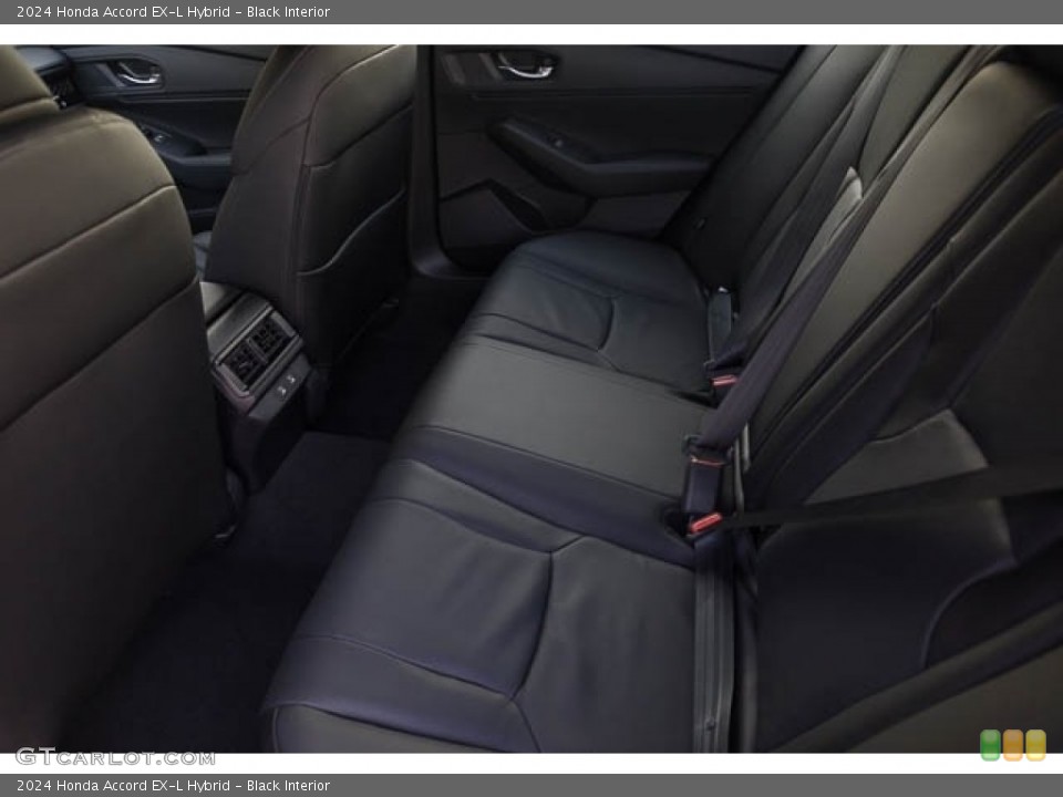 Black Interior Rear Seat for the 2024 Honda Accord EX-L Hybrid #146631064