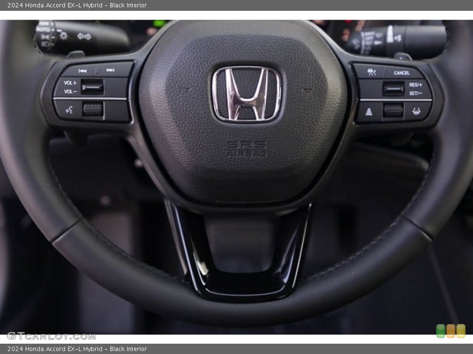 Black Interior Steering Wheel for the 2024 Honda Accord EX-L Hybrid #146631121