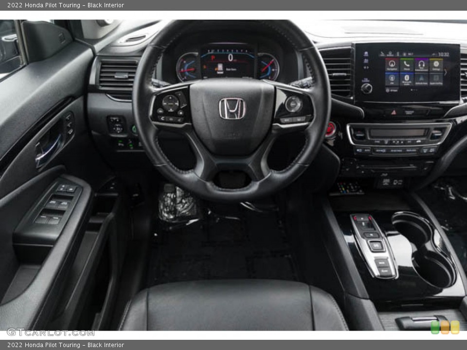 Black Interior Dashboard for the 2022 Honda Pilot Touring #146631280