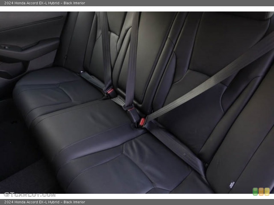 Black Interior Rear Seat for the 2024 Honda Accord EX-L Hybrid #146631325