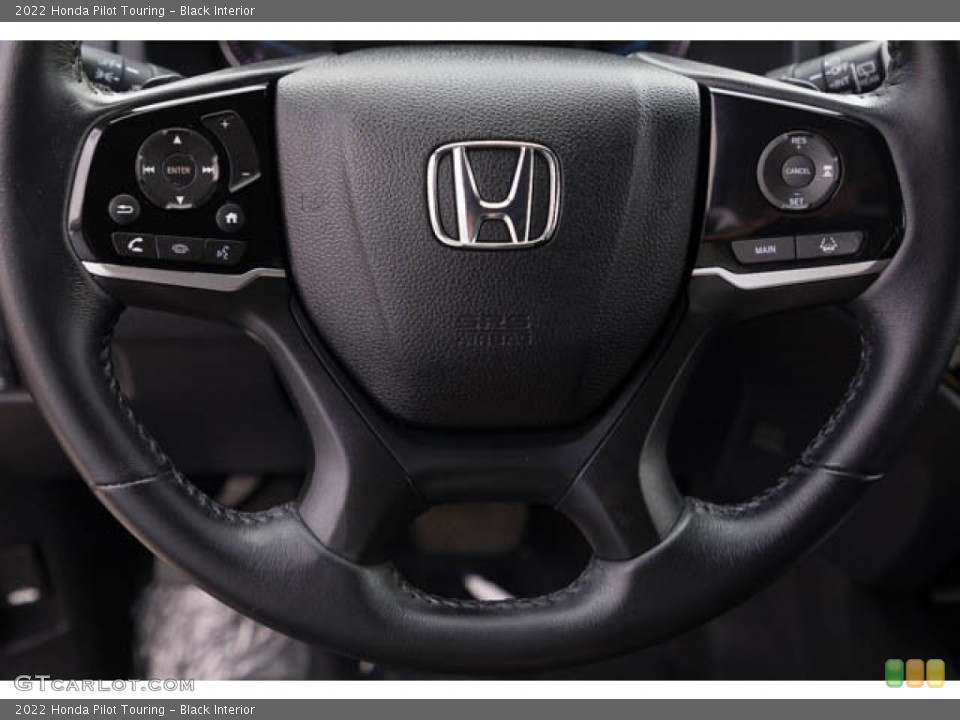 Black Interior Steering Wheel for the 2022 Honda Pilot Touring #146631436