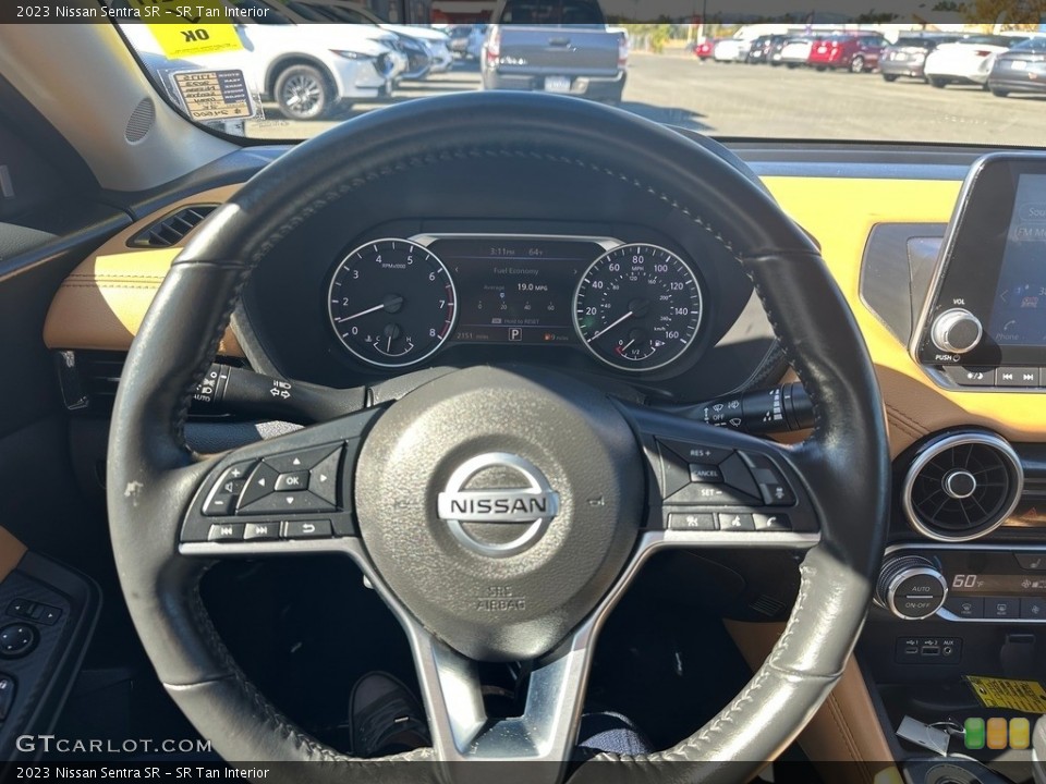 SR Tan Interior Steering Wheel for the 2023 Nissan Sentra SR #146631442
