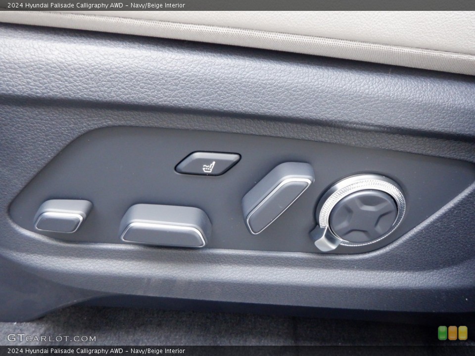 Navy/Beige Interior Front Seat for the 2024 Hyundai Palisade Calligraphy AWD #146631445