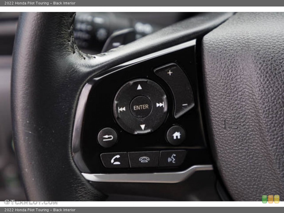 Black Interior Steering Wheel for the 2022 Honda Pilot Touring #146631454