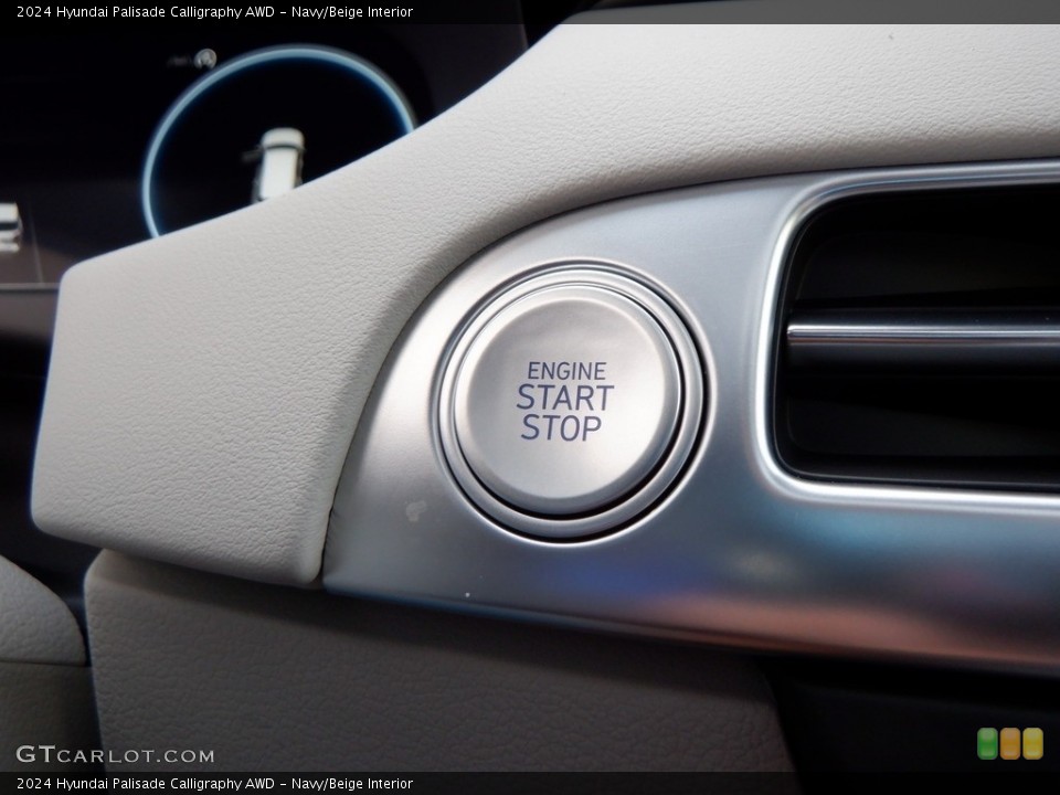 Navy/Beige Interior Controls for the 2024 Hyundai Palisade Calligraphy AWD #146631493