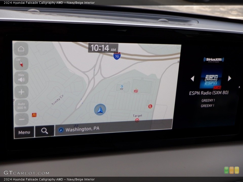 Navy/Beige Interior Navigation for the 2024 Hyundai Palisade Calligraphy AWD #146631532