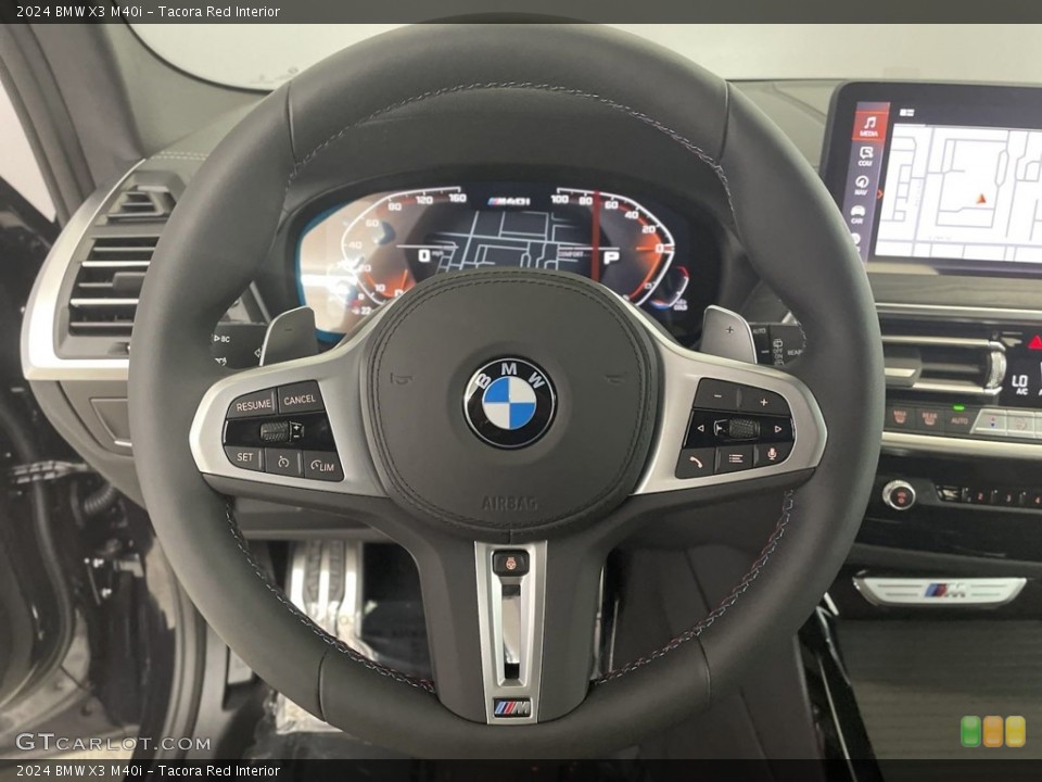 Tacora Red Interior Steering Wheel for the 2024 BMW X3 M40i #146631682