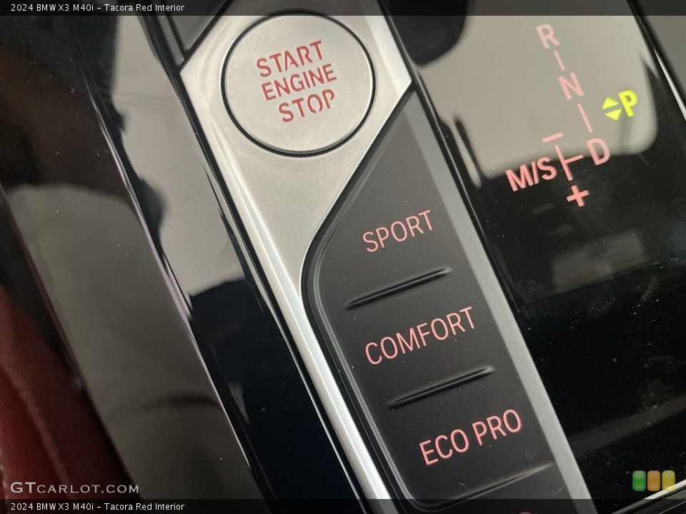Tacora Red Interior Controls for the 2024 BMW X3 M40i #146631889
