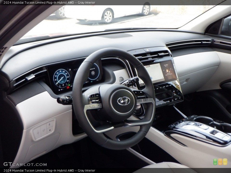 Gray Interior Dashboard for the 2024 Hyundai Tucson Limited Plug-In Hybrid AWD #146632105