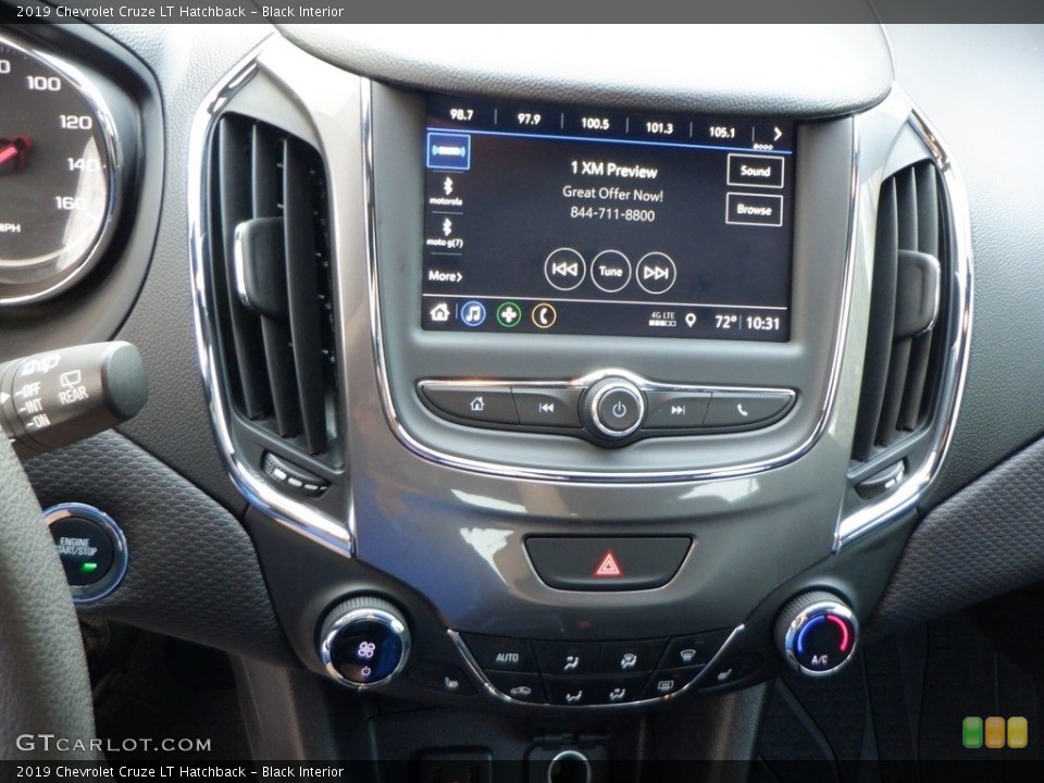 Black Interior Controls for the 2019 Chevrolet Cruze LT Hatchback #146632114