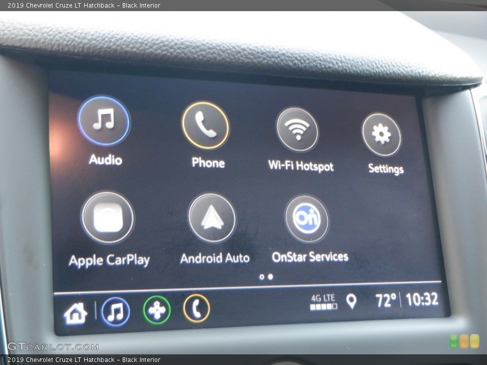 Black Interior Controls for the 2019 Chevrolet Cruze LT Hatchback #146632177