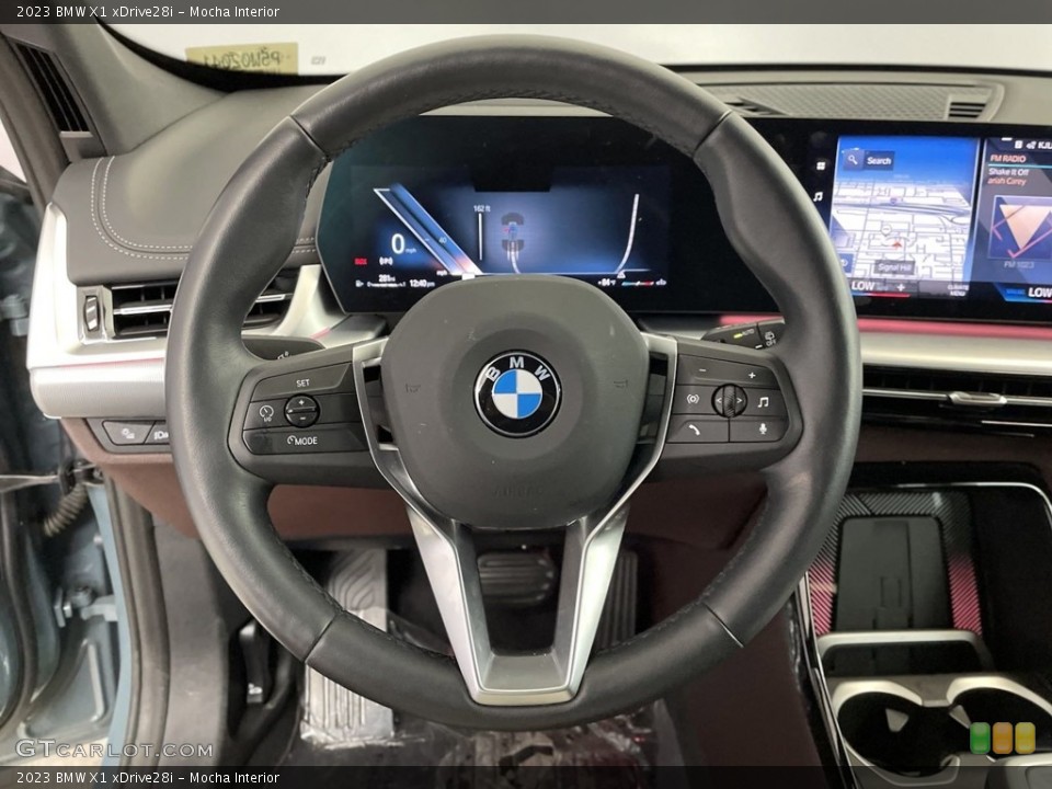 Mocha Interior Steering Wheel for the 2023 BMW X1 xDrive28i #146632417