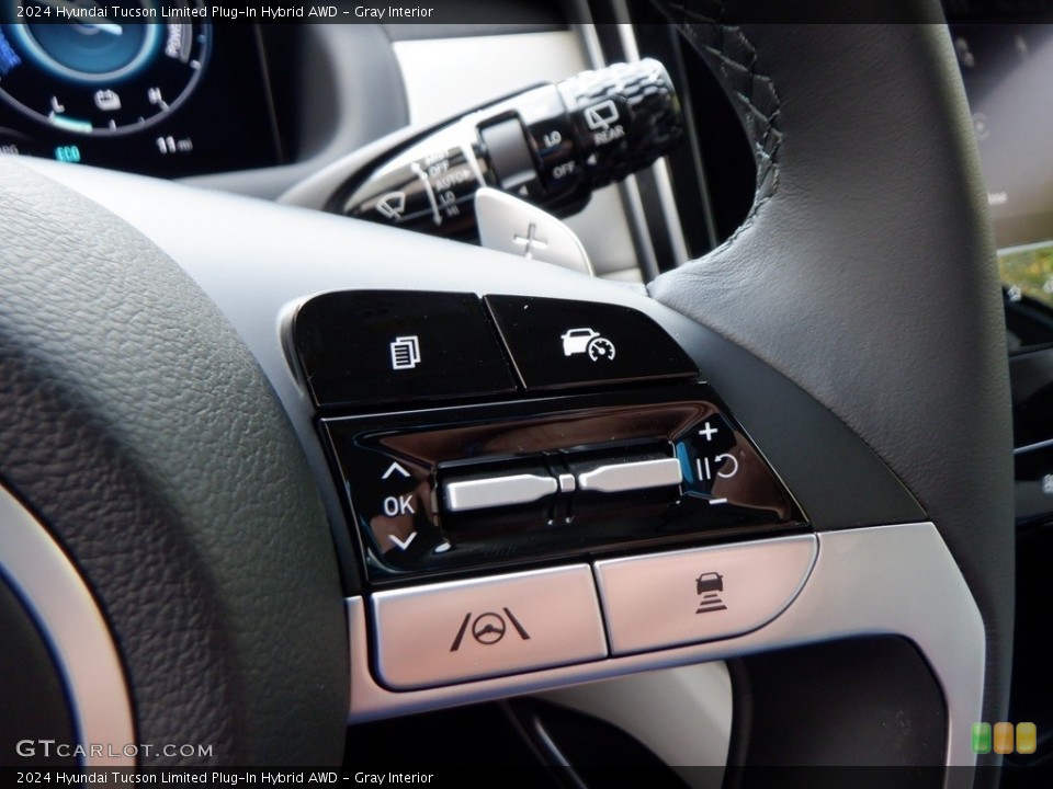Gray Interior Steering Wheel for the 2024 Hyundai Tucson Limited Plug-In Hybrid AWD #146632519