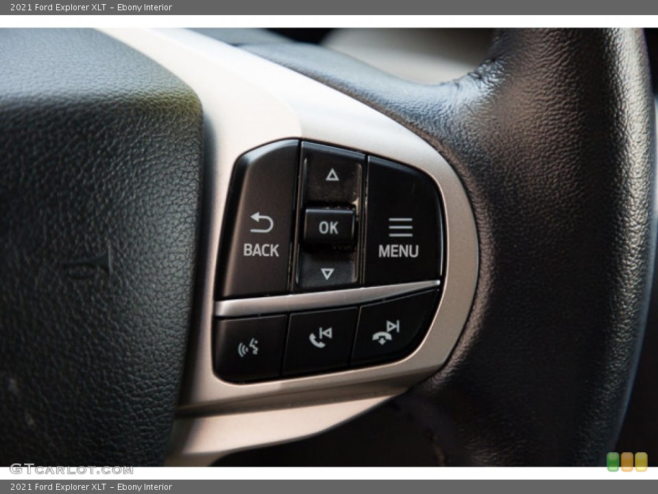 Ebony Interior Steering Wheel for the 2021 Ford Explorer XLT #146632638