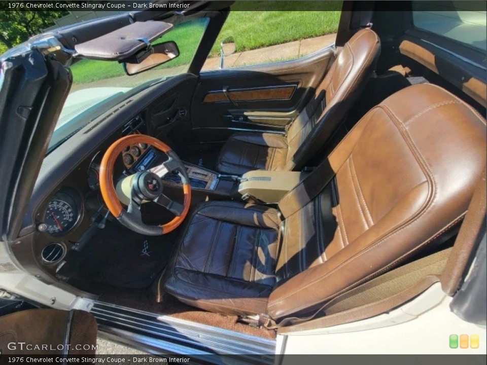 Dark Brown Interior Photo for the 1976 Chevrolet Corvette Stingray Coupe #146633425