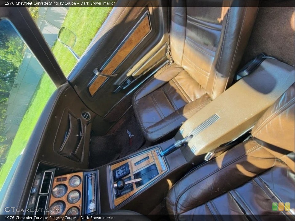 Dark Brown 1976 Chevrolet Corvette Interiors