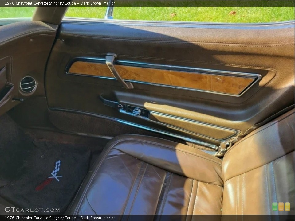 Dark Brown Interior Door Panel for the 1976 Chevrolet Corvette Stingray Coupe #146633518