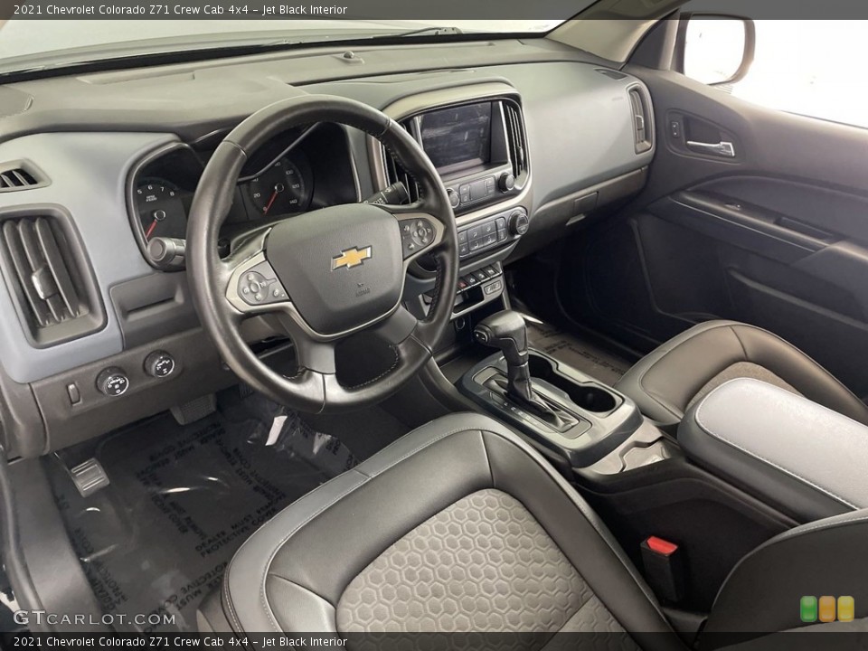 Jet Black Interior Photo for the 2021 Chevrolet Colorado Z71 Crew Cab 4x4 #146633935