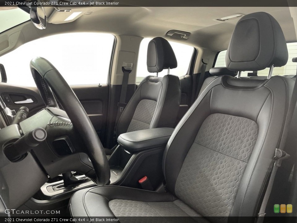Jet Black Interior Front Seat for the 2021 Chevrolet Colorado Z71 Crew Cab 4x4 #146633962