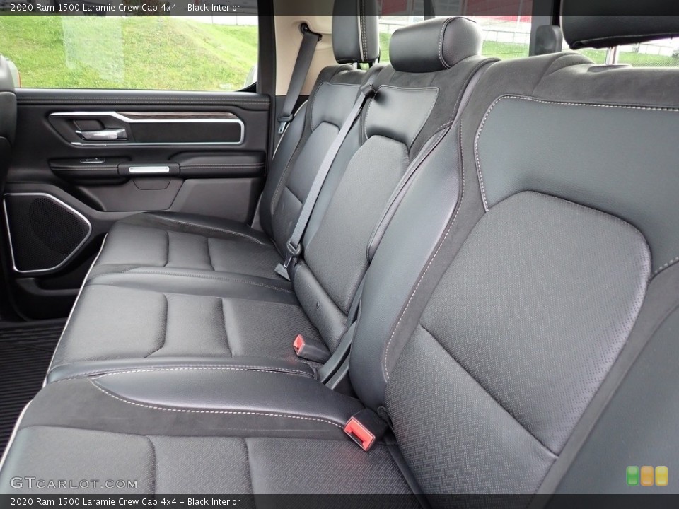 Black Interior Rear Seat for the 2020 Ram 1500 Laramie Crew Cab 4x4 #146634391