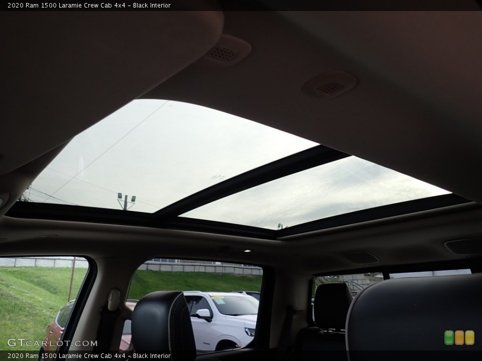 Black Interior Sunroof for the 2020 Ram 1500 Laramie Crew Cab 4x4 #146634505