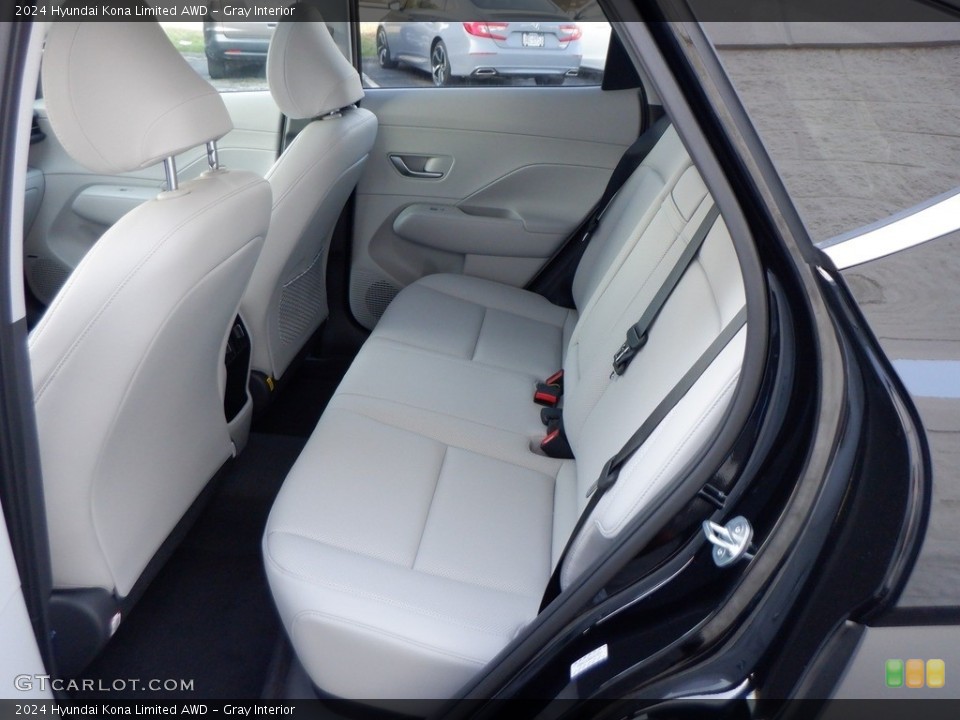 Gray Interior Rear Seat for the 2024 Hyundai Kona Limited AWD #146634697