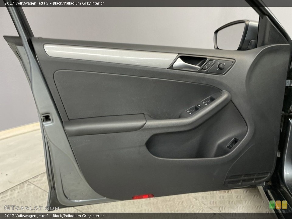 Black/Palladium Gray Interior Door Panel for the 2017 Volkswagen Jetta S #146634871