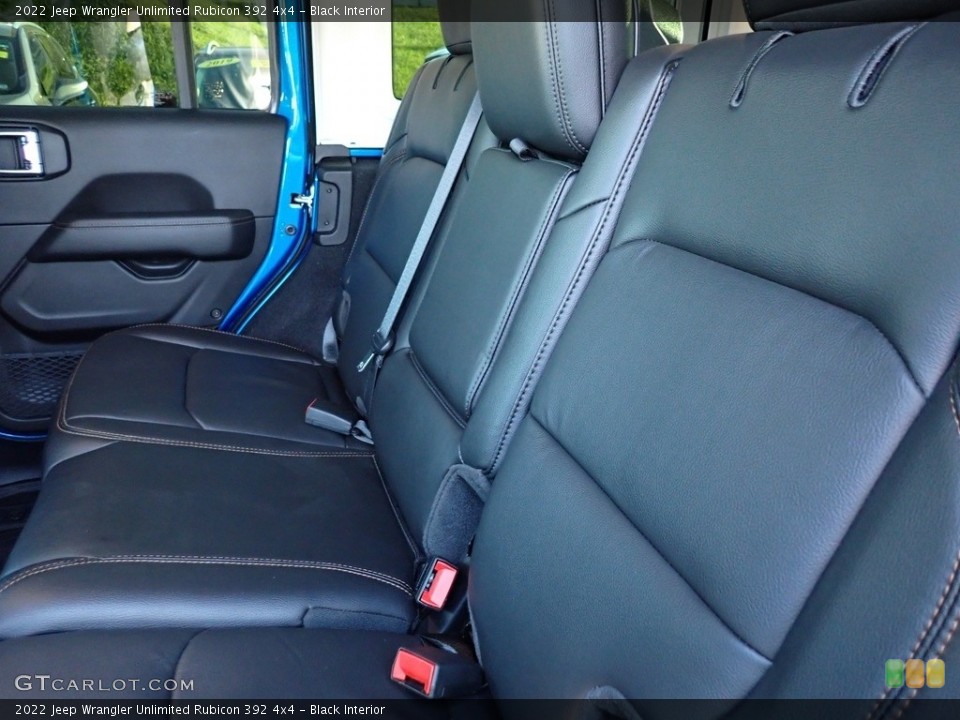Black Interior Rear Seat for the 2022 Jeep Wrangler Unlimited Rubicon 392 4x4 #146634874