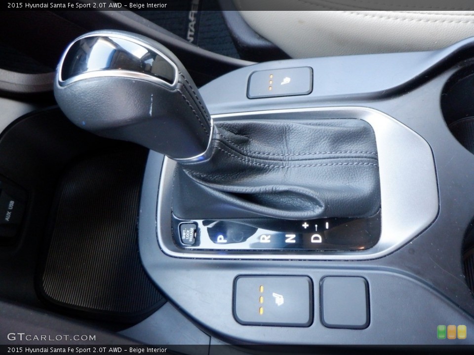 Beige Interior Transmission for the 2015 Hyundai Santa Fe Sport 2.0T AWD #146635064