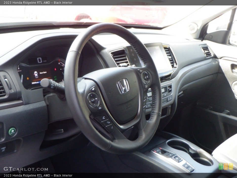 Black Interior Steering Wheel for the 2023 Honda Ridgeline RTL AWD #146635914