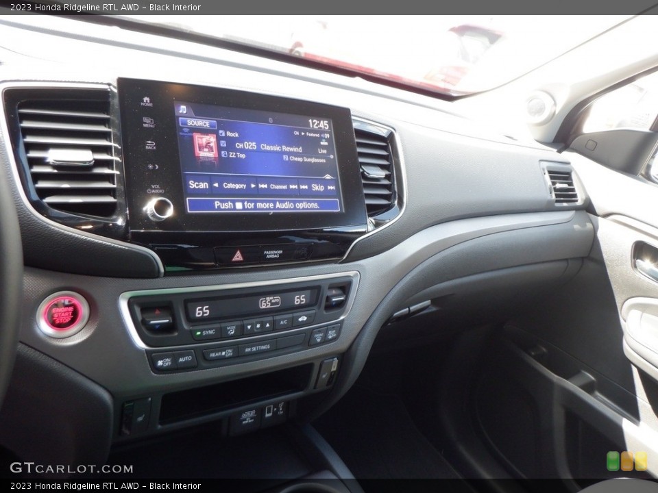 Black Interior Dashboard for the 2023 Honda Ridgeline RTL AWD #146636083