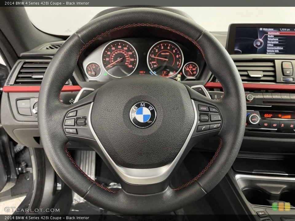 Black Interior Steering Wheel for the 2014 BMW 4 Series 428i Coupe #146636266