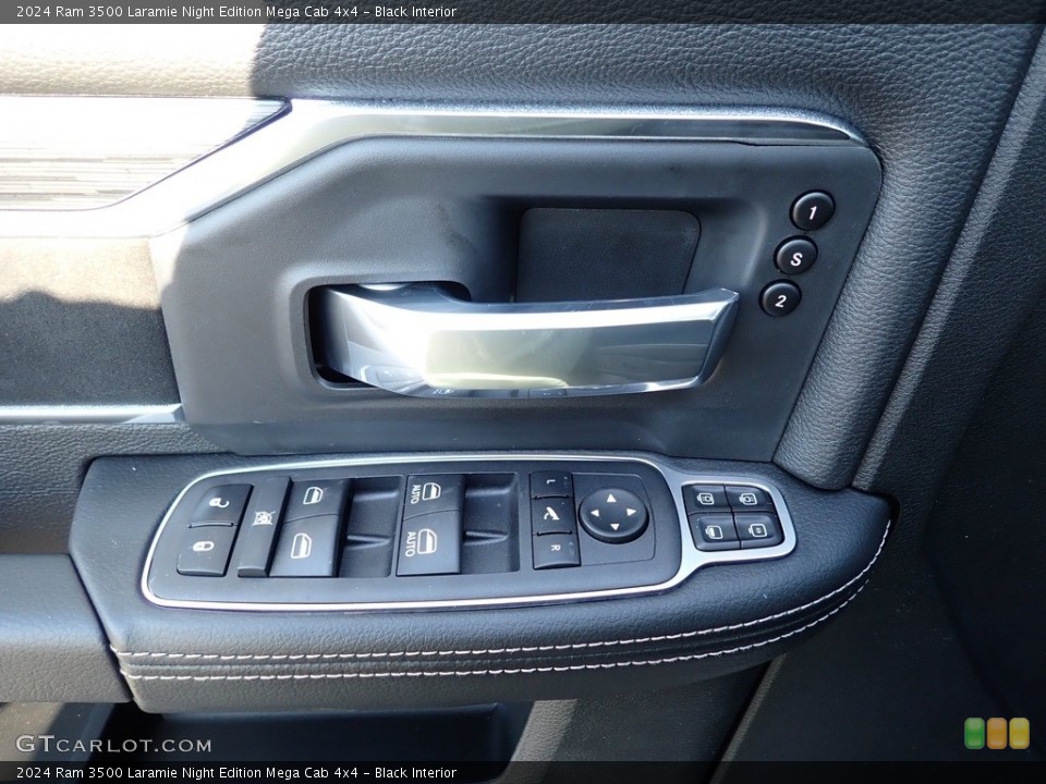 Black Interior Door Panel for the 2024 Ram 3500 Laramie Night Edition Mega Cab 4x4 #146636800