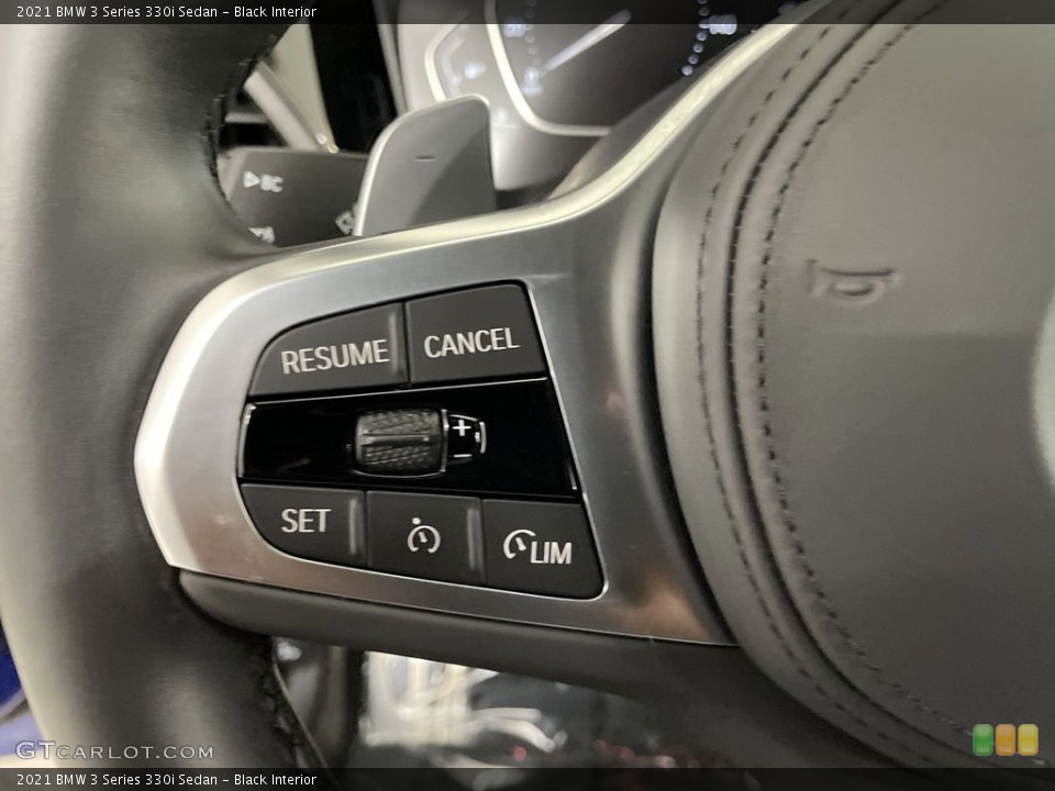 Black Interior Steering Wheel for the 2021 BMW 3 Series 330i Sedan #146636836