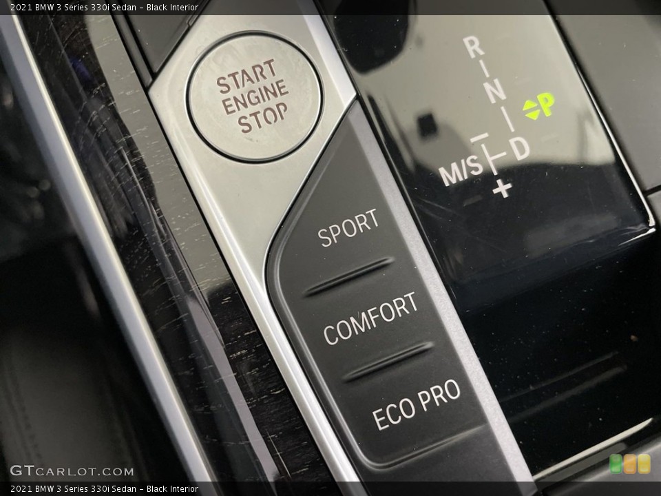Black Interior Controls for the 2021 BMW 3 Series 330i Sedan #146637013