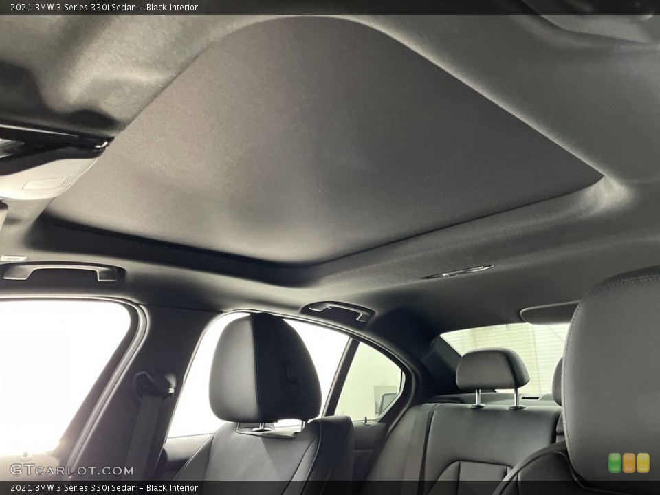 Black Interior Sunroof for the 2021 BMW 3 Series 330i Sedan #146637064