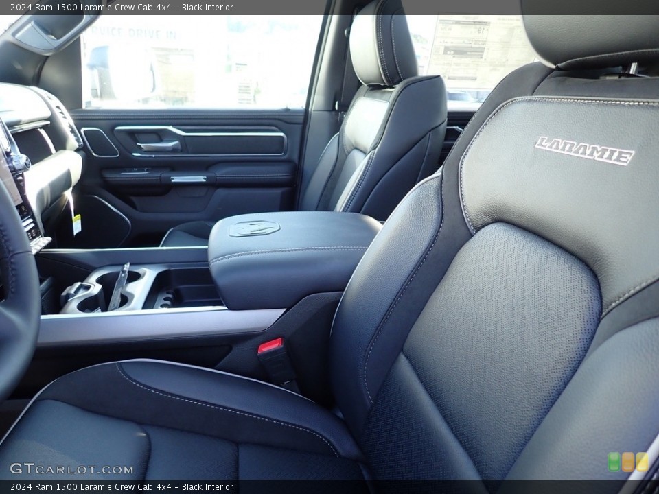 Black Interior Front Seat for the 2024 Ram 1500 Laramie Crew Cab 4x4 #146637124