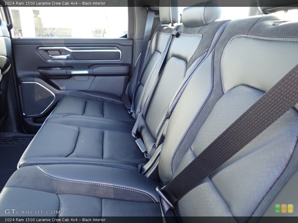 Black Interior Rear Seat for the 2024 Ram 1500 Laramie Crew Cab 4x4 #146637142