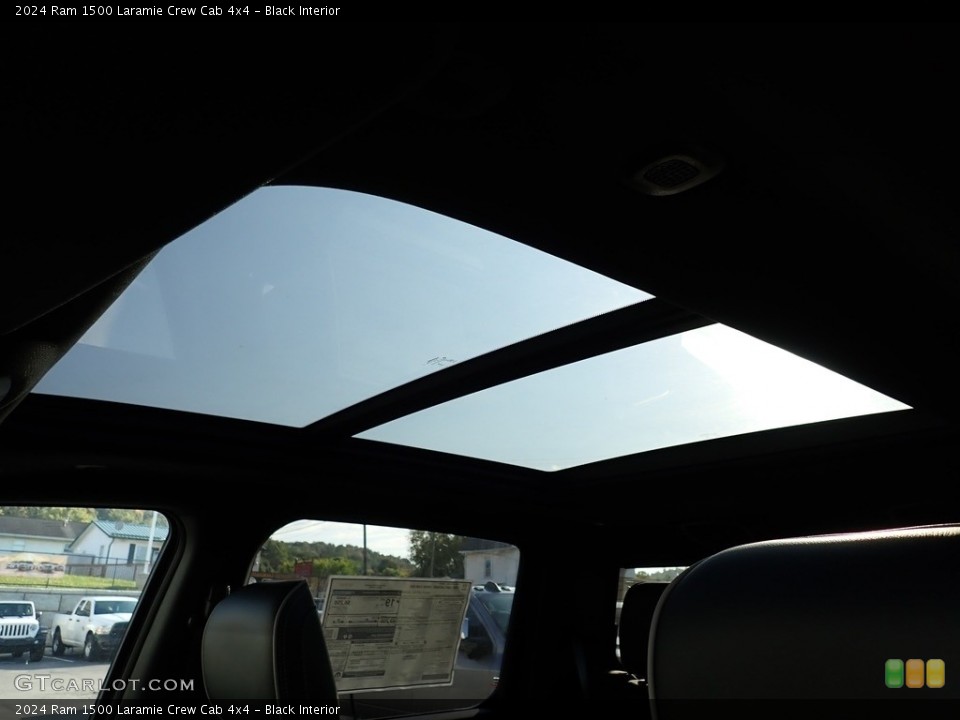 Black Interior Sunroof for the 2024 Ram 1500 Laramie Crew Cab 4x4 #146637232