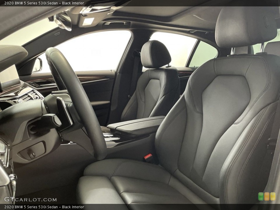 Black Interior Front Seat for the 2020 BMW 5 Series 530i Sedan #146637517