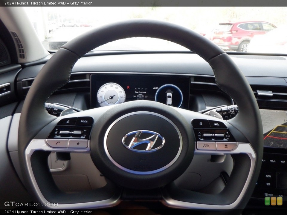 Gray Interior Steering Wheel for the 2024 Hyundai Tucson Limited AWD #146638261
