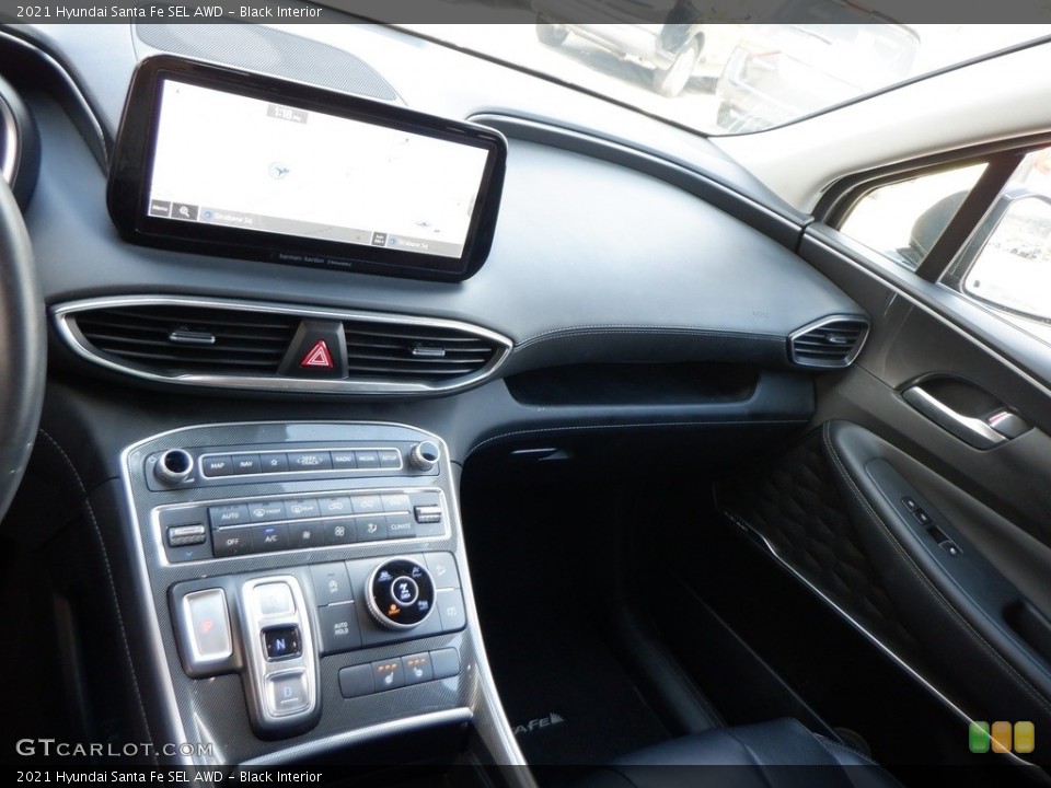 Black Interior Dashboard for the 2021 Hyundai Santa Fe SEL AWD #146638339