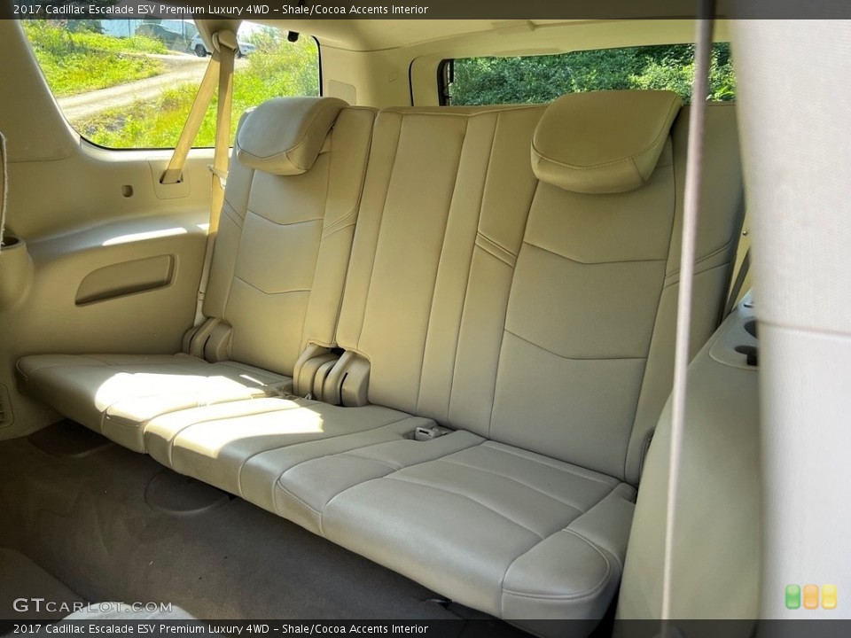 Shale/Cocoa Accents Interior Rear Seat for the 2017 Cadillac Escalade ESV Premium Luxury 4WD #146638399