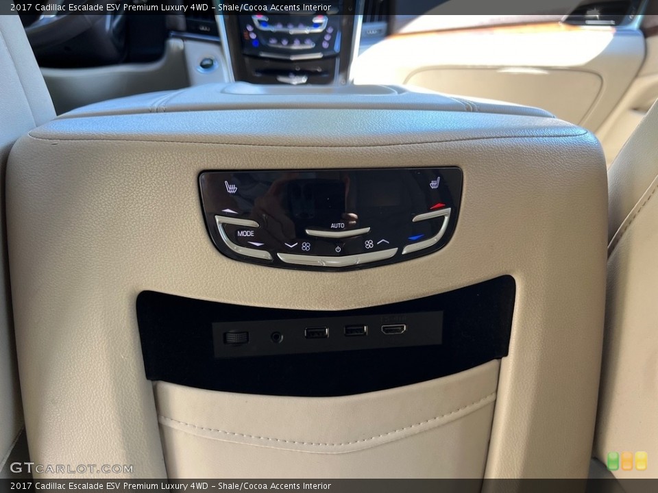 Shale/Cocoa Accents Interior Controls for the 2017 Cadillac Escalade ESV Premium Luxury 4WD #146638438