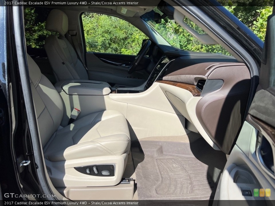Shale/Cocoa Accents Interior Front Seat for the 2017 Cadillac Escalade ESV Premium Luxury 4WD #146638576